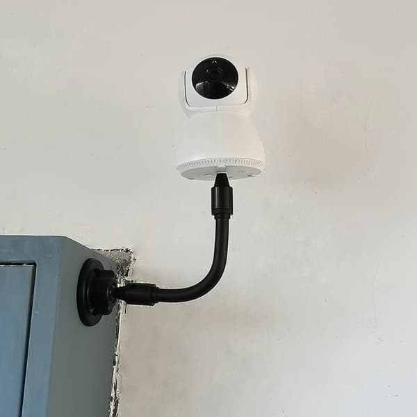 Magnetisk sikkerhetskamerastøtte, ingen boring nødvendig, fleksibel justerbar slange
