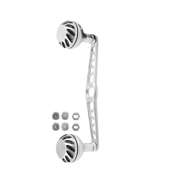 Fiskerulle Håndtag Vippearm Udskiftning Baitcasting Rulle Rustfri Aluminium Legering Knop til Fiske Vippearm Længde 13cm DIY