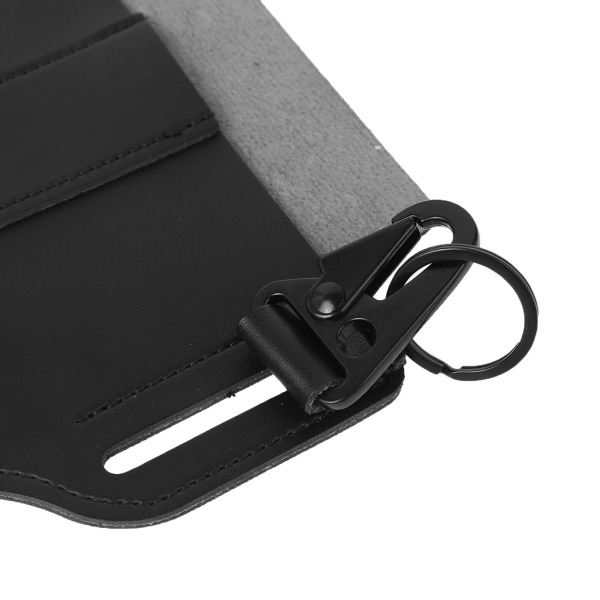 Multitool Läder Slida EDC Pocket Organizer Läder Outdoor Survive Bag Tool Black