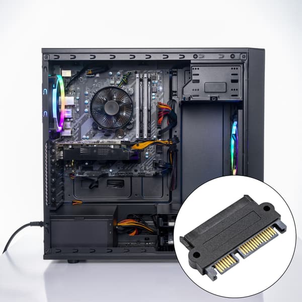 SFF-8482 SASs til Satas Bro Adapter Optimalisert For Dataintensive Applikasjoner