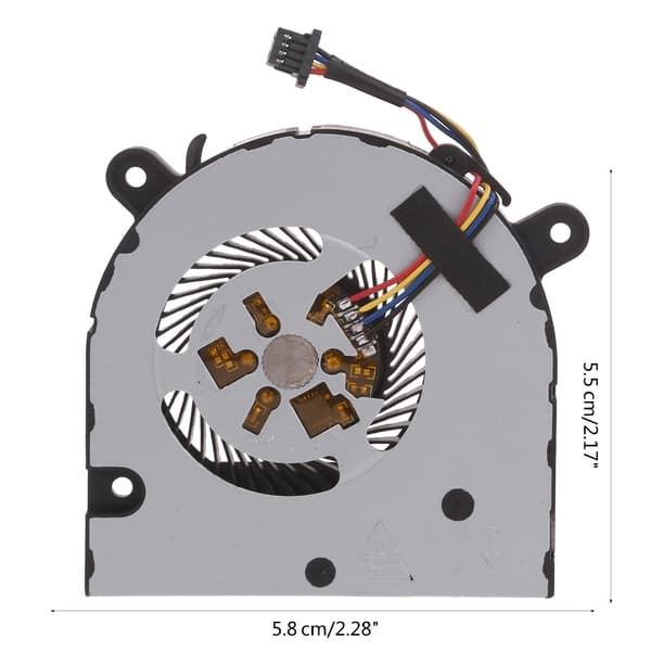 Laptop CPU Køleventilator til Xiaoxin Pro-13 2019 2020 til S540-13 Sort Metal