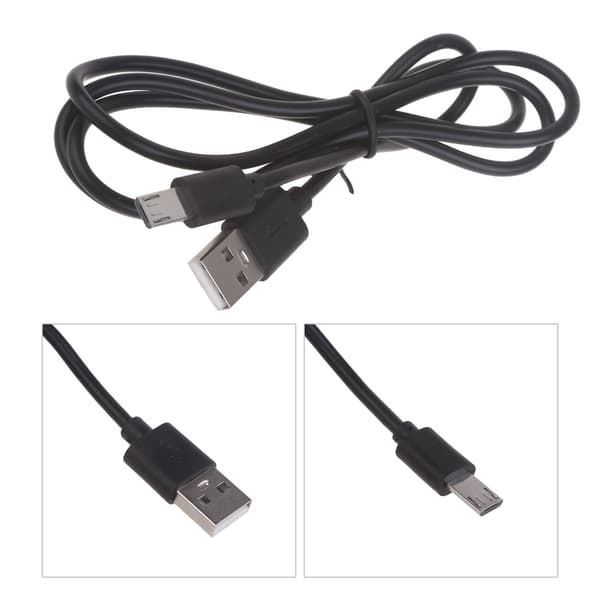 10 mm USB til Micro USB hannkabel med forlenget tupp Effektiv 1m/3.3ft lader