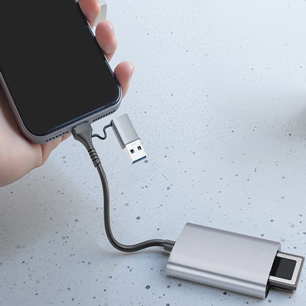 Højeffektive CF-kortlæser USB C-port 10 Gbps transmissionshastighed