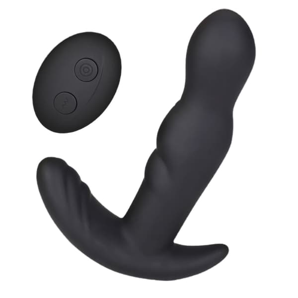 Multihastighetsplugg prostatavibrator trådlös fjärrkontroll massager rumpstimulator