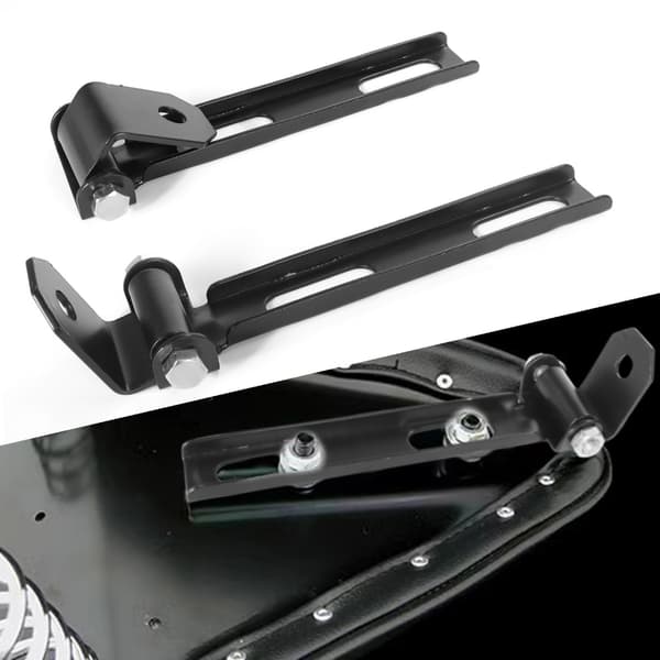 Anpassningsbart Enkelsitsfäste och Fjäderset för Motorcykel Chopper Bobber