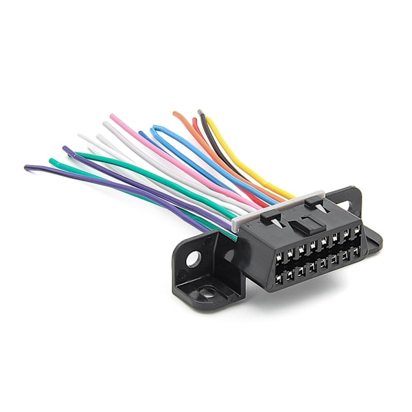 16-nastainen J1962F jatkokaapeli 10cm OBD2 OBDII naarasliitin diagnostiikkatyökalu