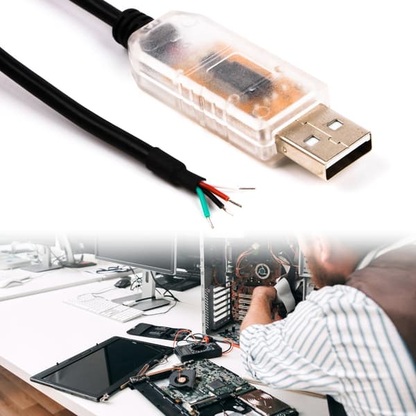 USB til RS485 seriell omformerkabel 4-pinners ledningsende omformerkabel for PC