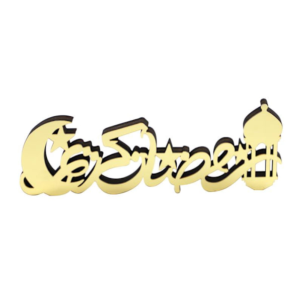 Luova Eid Mubarak -kyltti akryylipöytäkoriste perhepöydälle, hieno muotoilu kirjahyllyyn ja pöydälle