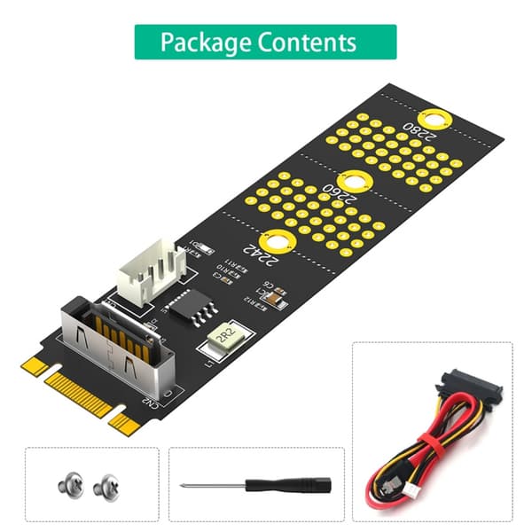 M.2 NGFF B+M Key til 2,5 tommer SSD kabinet Harddisk kabinet M.2 SSD'er