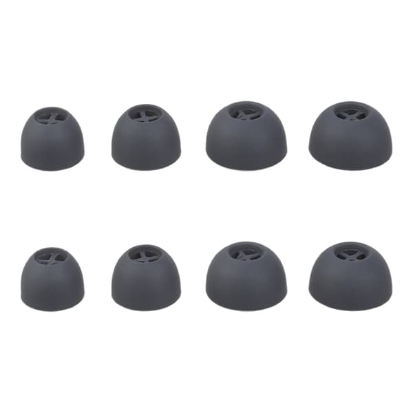 4 par mjuka silikon öronproppar hörlurstips öronskydd för 3 Black