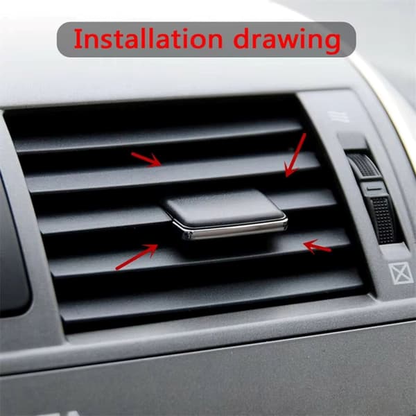 Hurtiginstallert HVAC Ventilretningsjusterer Luftkondisjoneringsventil Bladklips Black