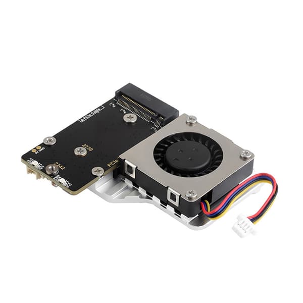 PCIe til M.2 Udvidelseskort med SSD Køleventilator Support til Raspberry Pi 5