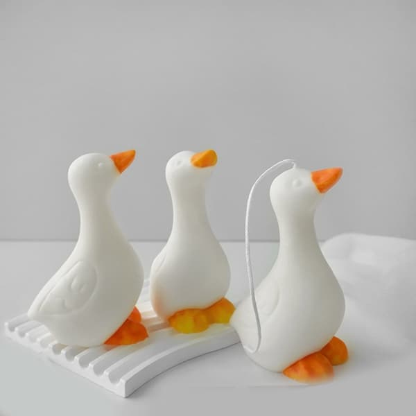 3D And Silikonform Søt Tegneserie Dyrelysform DIY Aromaterapi Gips