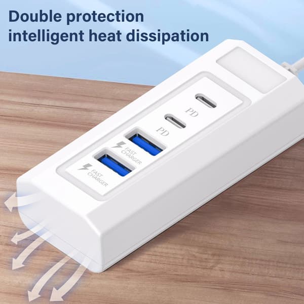 USB - 2xPD ja 2x USB -lataushubi puhelimille, tableteille ja muille