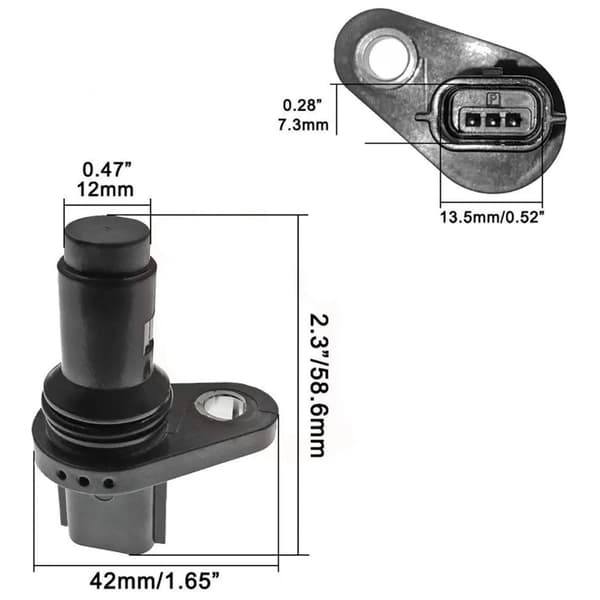ABS veivakselsensor for NV200, forbedret motorrespons, svart design