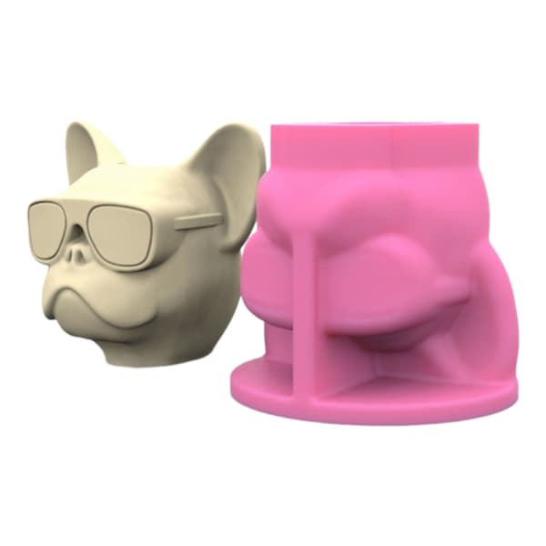 Sød Hunde Silikoneform til Blomsterpotter Forme Beton Cement Epoxy Resin Forme