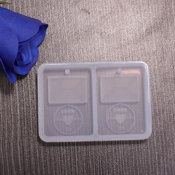 Epoxy Quicksand Silikonformar Mediaspelare Form Hänge Resin Form Resin 3