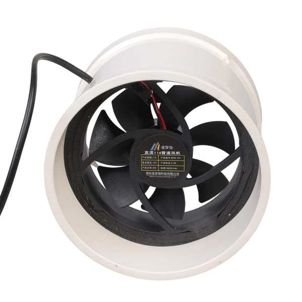 110 mm 12 V ventilasjonsvifte Lav støy 39 dB 3600 o/min for innendørs luftsirkulasjon