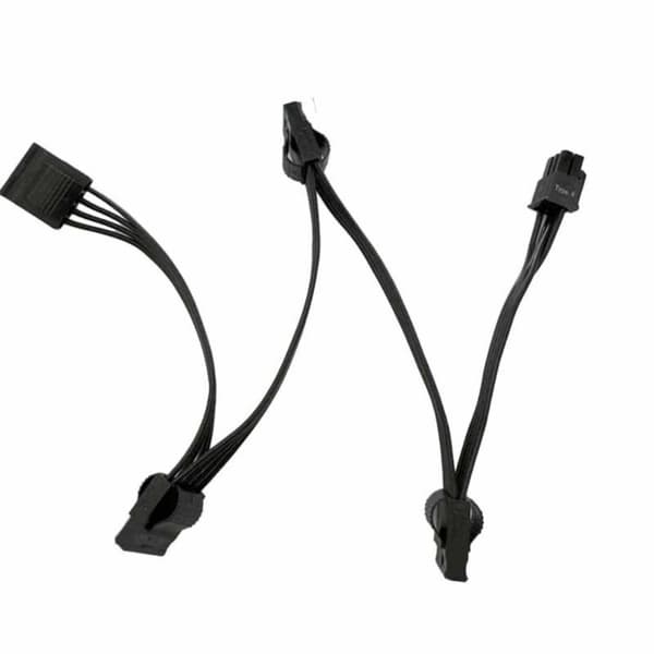 Isäntäkotelon emolevyn IDE 6Pin - 4-porttinen 4Pin virtajohtoadapteri PC:lle