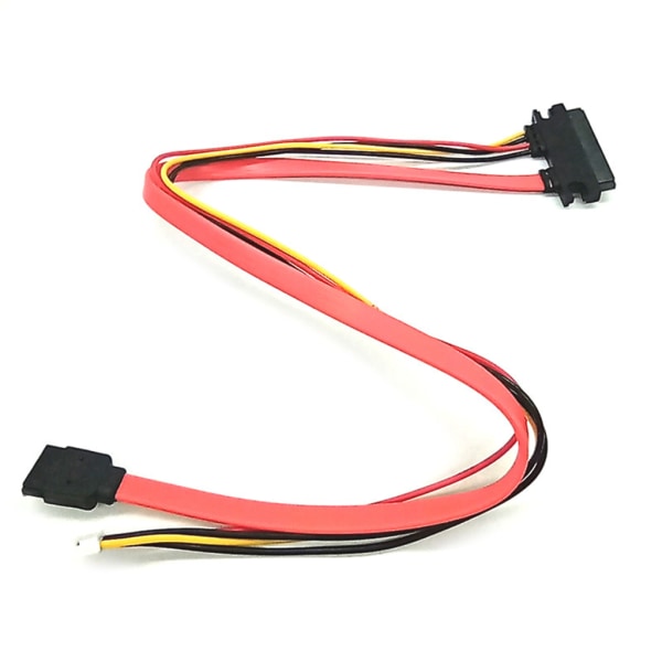 15 + 7 stift (22 stift) SATA dataströmförlängningskablar power tum hane till hona