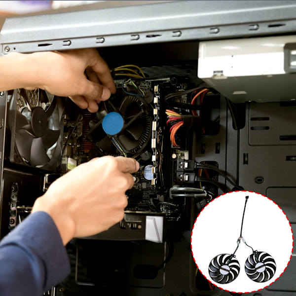 Effektiv GPU-blæser FDC10U12S9-C til RX5500XT GPU-blæser forbedrer kølingen i spil