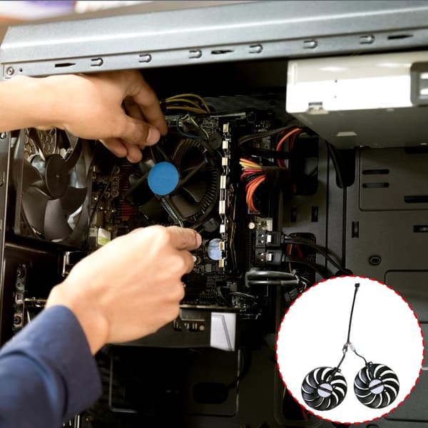 Effektiv GPU-vifte FDC10U12S9-C for RX5500XT GPU-vifte forbedrer kjølingen i spill
