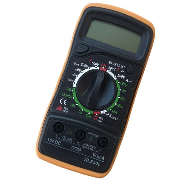 Multimeter LCD Display Spænding Strøm Ohm Tester Voltmeter Ammeter Ohmmeter