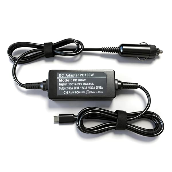 100W PD Typ C Billaddarkabel Snabbladdning för Laptop ABS Metallmaterial