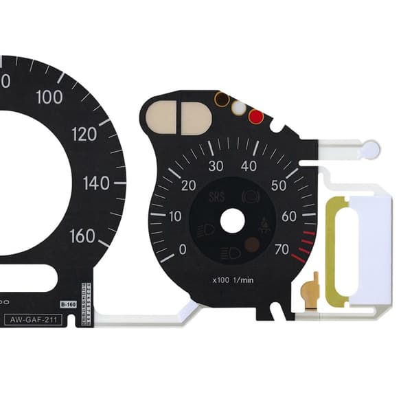 Målerflate med EL kaldlys instrumentpanel for W209 C219 E320 E350 E500
