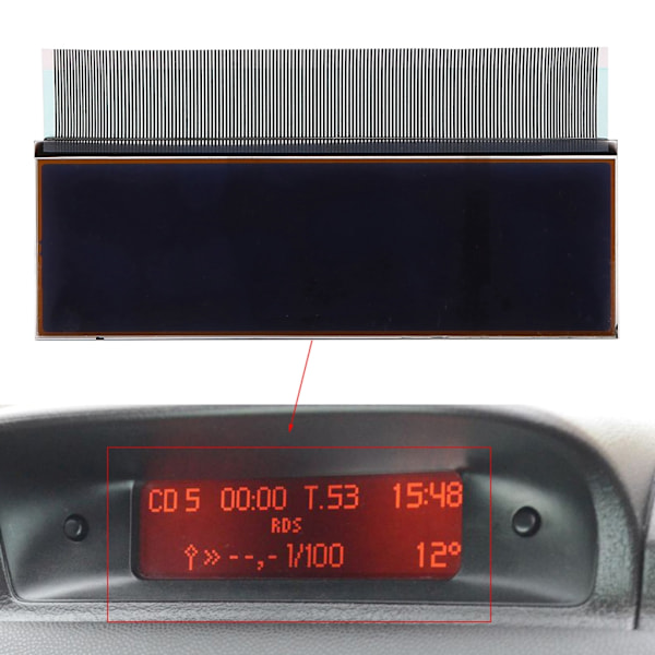 LCD-skärm Navigationspanel Ersättningsdel Passar 206 C5 Xsara Picasso