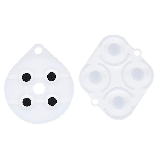 Controller ledande gummidyna Silikonhäftande nycklar Knappkuddar Kit Reparationsreparationsdel för SNES Game Controller