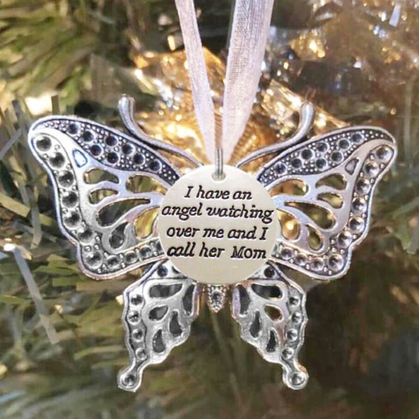 Christmas Tree Hanging Ornament I Have an Angel for Butterfly Pendant Memorial D null - Dad