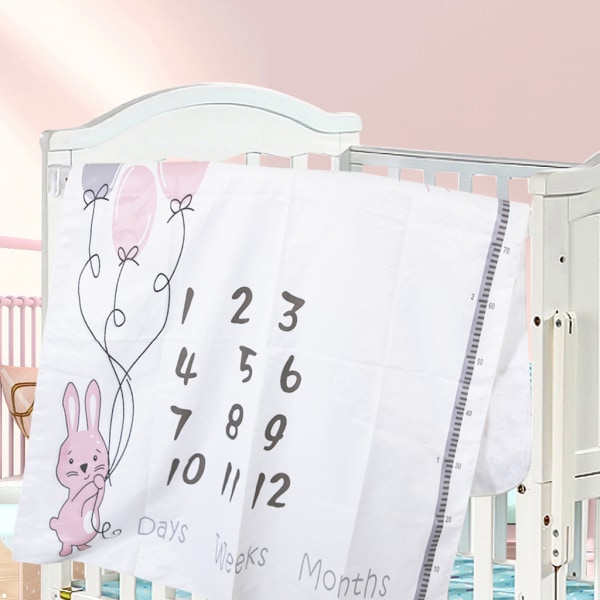 1 set Baby månatliga rekord tillväxt milstolpe filt Nyfödd fotografering rekvisita Kit