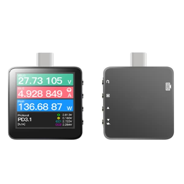 KM003C USB C PD3.1 Strømmåler 50V 6A Spenningstester Multimeter USB Strøm