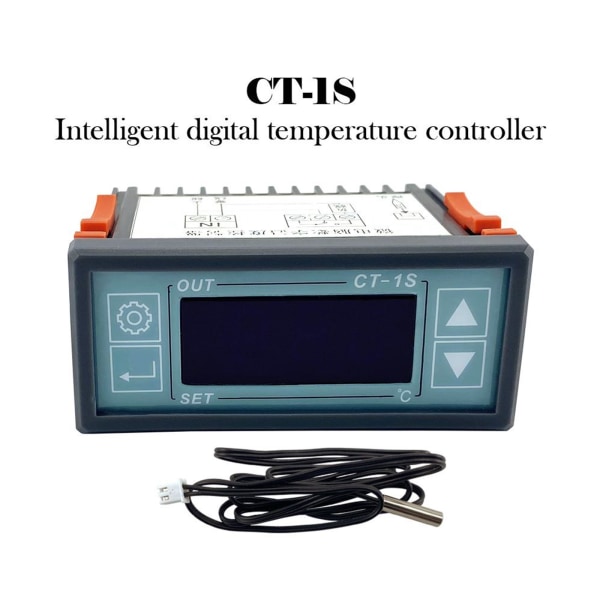 Multifunktions LED digital termostat temperaturregulator för hembryggning bryggjäsning Kylskåp Inkubator Växthus