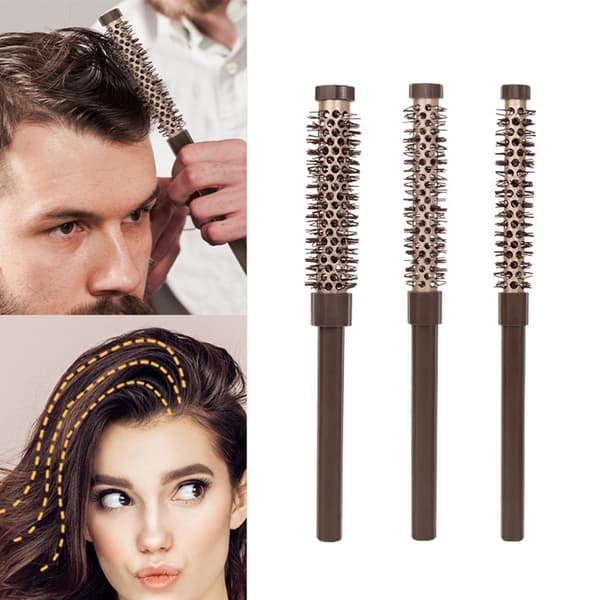 3 stk. Lille hårbørstesæt til effektiv føntørring og styling af kort hår
