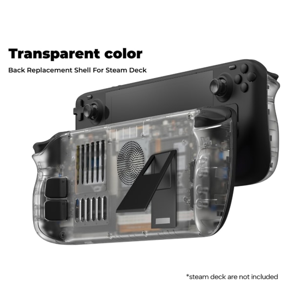 Byte av ryggplatta i plast Cover förstärker spelupplevelsen med anti-halkdesign Transparent Black without bracket