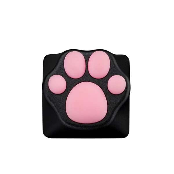 Personlighet Anpassad Keycap ABS Silikon Kitty Paw Artisan för Cat Paw Tangentbordsknappar för Cherry MX Switchar för Key Black pink