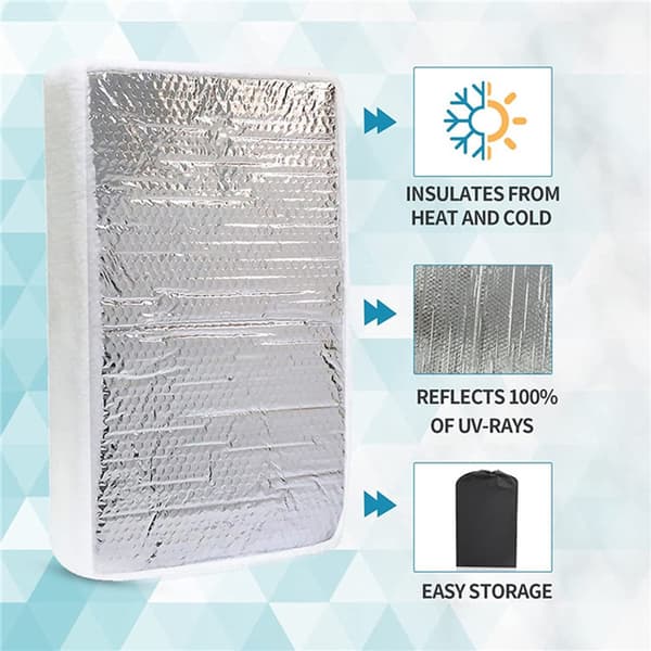 Ventilasjonsisolator for bobiler, termisk isolasjon, soltak, solskjermer, gardindeksel