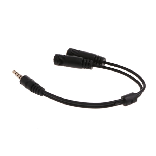 3,5 mm stereoljud 1 hane till 2 honor Hörlurar/Mic Y splitteradapterkabel