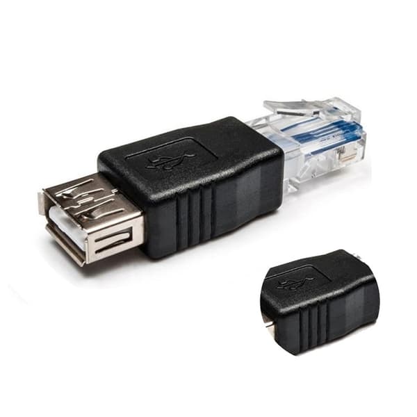 2 stk. USB2.0 til RJ45 Ethernet-adapter for tilkobling av ADSL-modemrutere