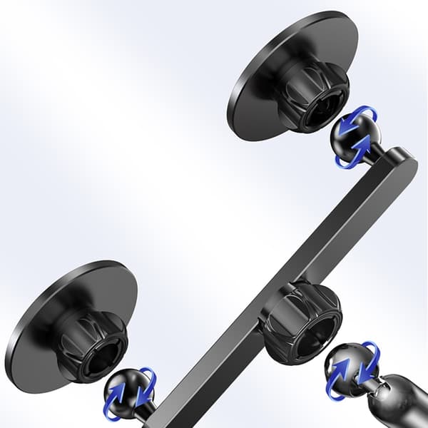 Dobbel 17mm kulefeste forlengelse 1 til 2 splitteradapter for telefonholder
