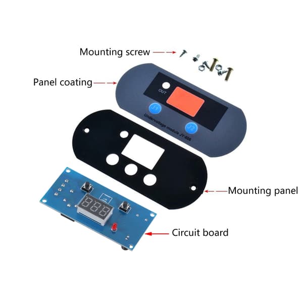 12V Strømbrudd Beskyttelsesmodul Batterilader Utlader Kontroller Auto Kutt