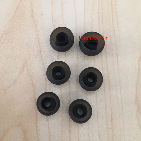 Silikon Öronproppar Ersättning Öronproppar Hattar Öronproppar Tips Hörlursskydd Gray green