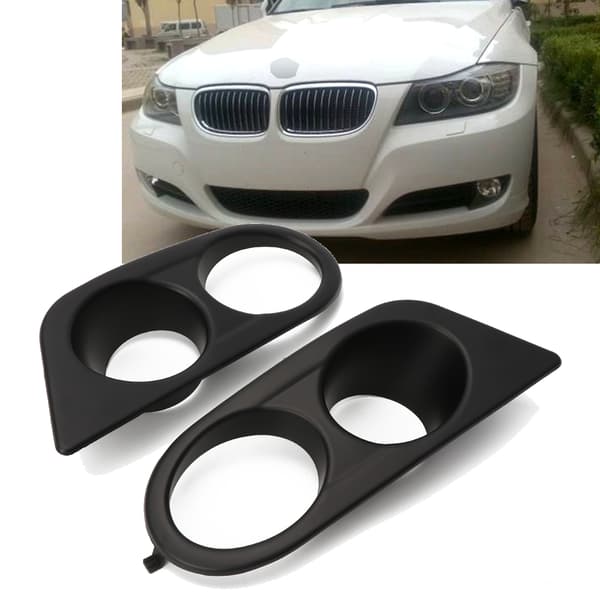 2 stk. Frontfanger Tåkelys Dobbel Hull Kanaldeksel for E46 M3 2001-2006