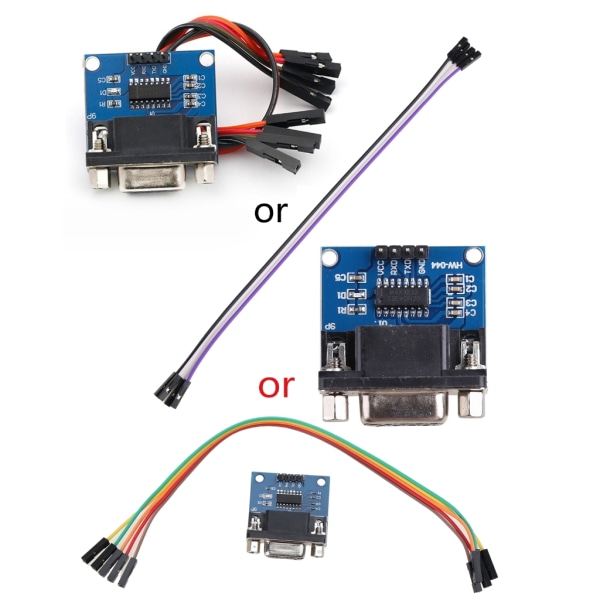 MAX3232 3V till 5V DB9 hona RS232 seriell Prot till TTL-omvandlarmodul Rotkontakt för Arduino-mikrokontroller