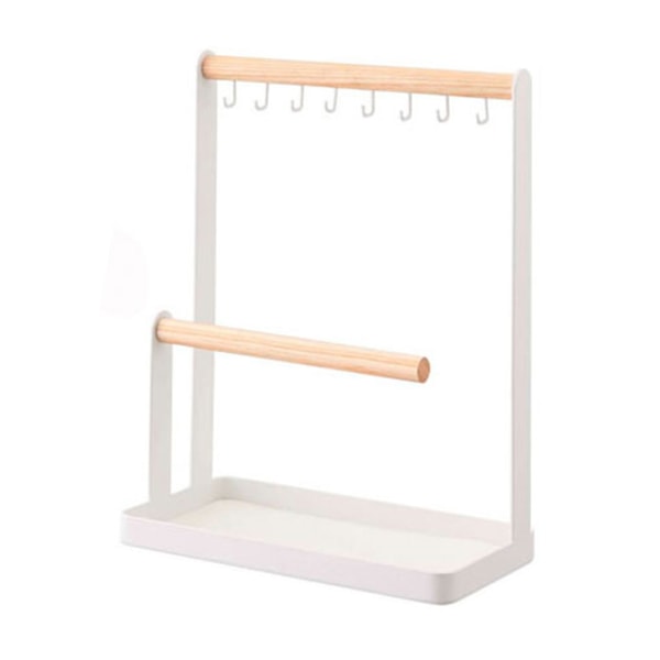 Moderne Jern 2-lags Solbrille Display Stand Smykke Display Vitrineskab Bakke Ramme