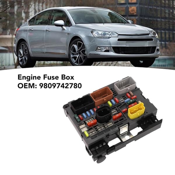 Lättinstallerad motorfusesbox 9809742780 för förbättrad fordons prestanda