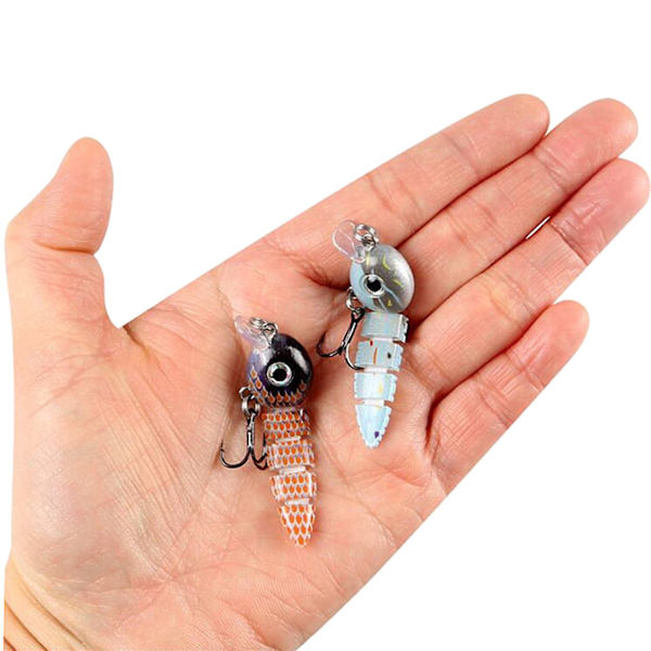 Fiskebete Wobbler Muti-Section Jointed Casting Soft Lure Diskantkrokar Hårt Crankbait Sjunkande Tackle Pesca Swim Bait 1