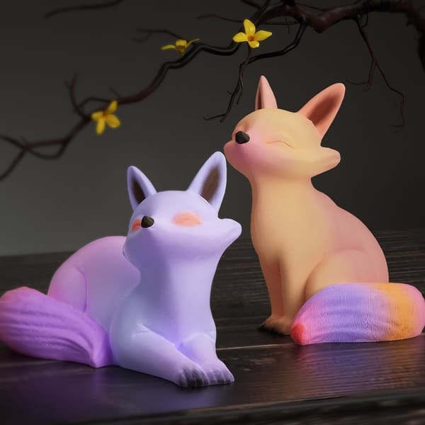 3D ræve lysform dyresilikoneform til lysfremstilling DIY håndværk harpiksforme #1